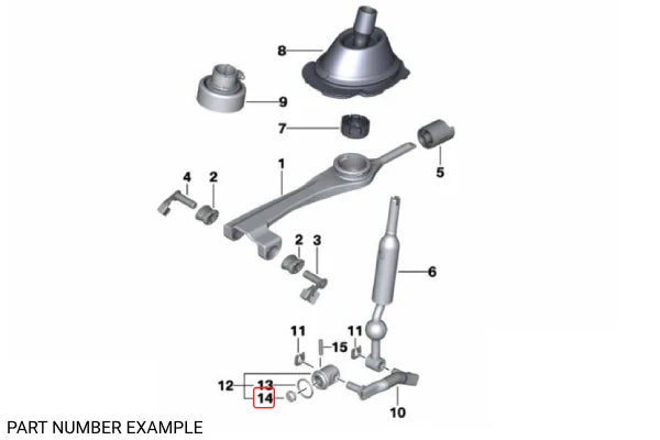 Genuine BMW Shifter Rod Coupler Bushing – 25111434194