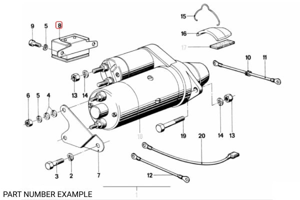 Genuine Starter Motor Relay - 61311357104