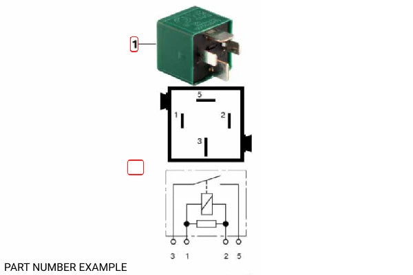Genuine Starter Relay Green - 61367704174