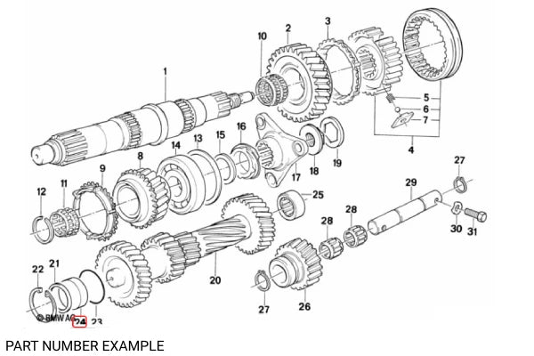 Counter Shaft Roller Bearing – 23121224076
