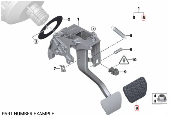 Rubber Pedal Pad for Automatic - 35211160421