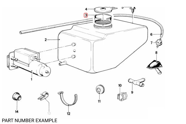 Genuine BMW Fluid Reservoir Strainer – 61661365848