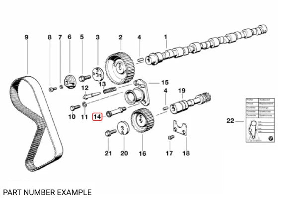 Timing Cover / Belt Tensioner Bolt – 11311272433