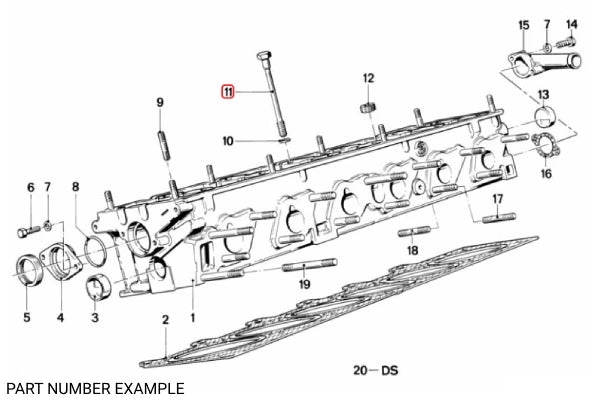 Genuine BMW Head Bolt Set – 11121726478 - M20