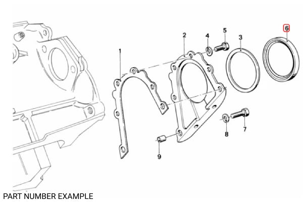 Genuine BMW Rear Main Crankshaft Seal– 11142249533