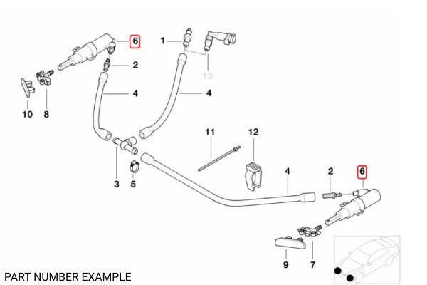 Headlight Washer Nozzle – 61678362823