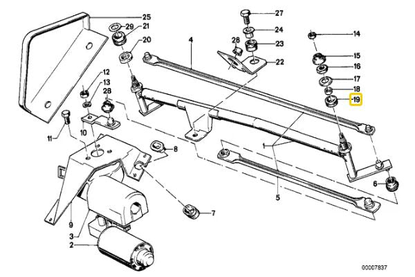 Wiper Damper Ring - 61611353754