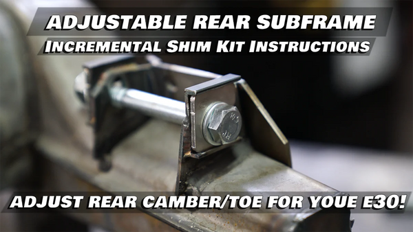 Incremental Quick Rear Subframe Camber and Toe Shim Kit - E30, E28, E34, Z3, E21