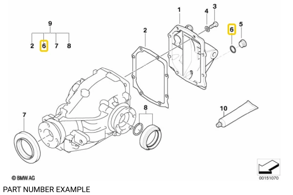 Genuine BMW Aluminium Seal Ring (Crush Washer) M22x27x1.5 - 07119963355