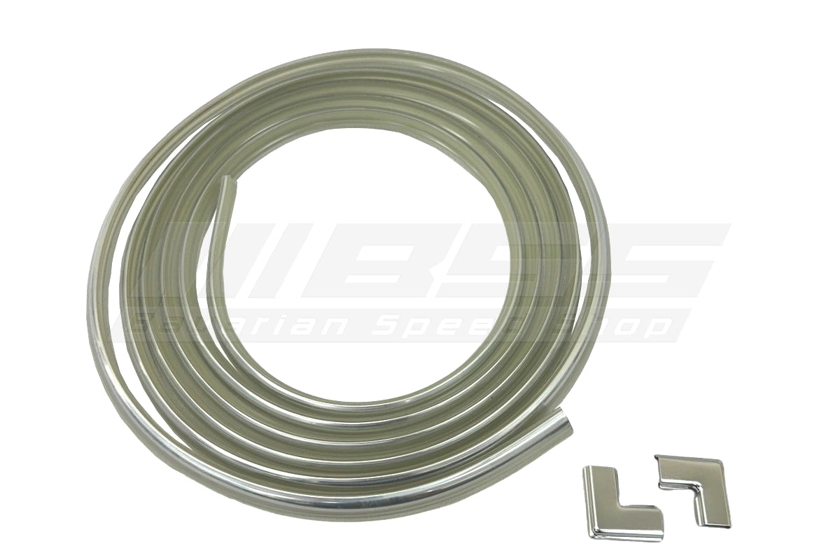 BMW E30 Rear Windscreen Moulding Set - Early / Chrome -  51311884408 /  51311884409 / 51311884410