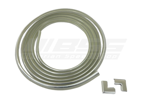 BMW E30 Rear Windscreen Moulding Set - Early / Chrome -  51311884408 /  51311884409 / 51311884410