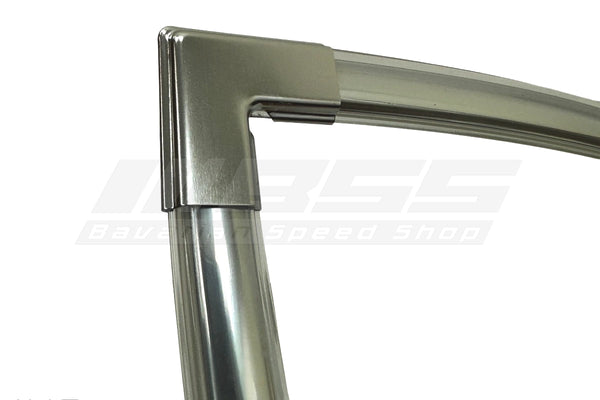 BMW E30 Rear Windscreen Moulding Set - Early / Chrome -  51311884408 /  51311884409 / 51311884410