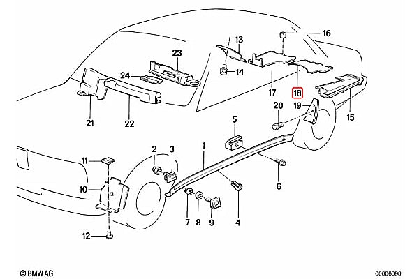 BMW E30 M3 Trunk Floor Cover - 51711933824